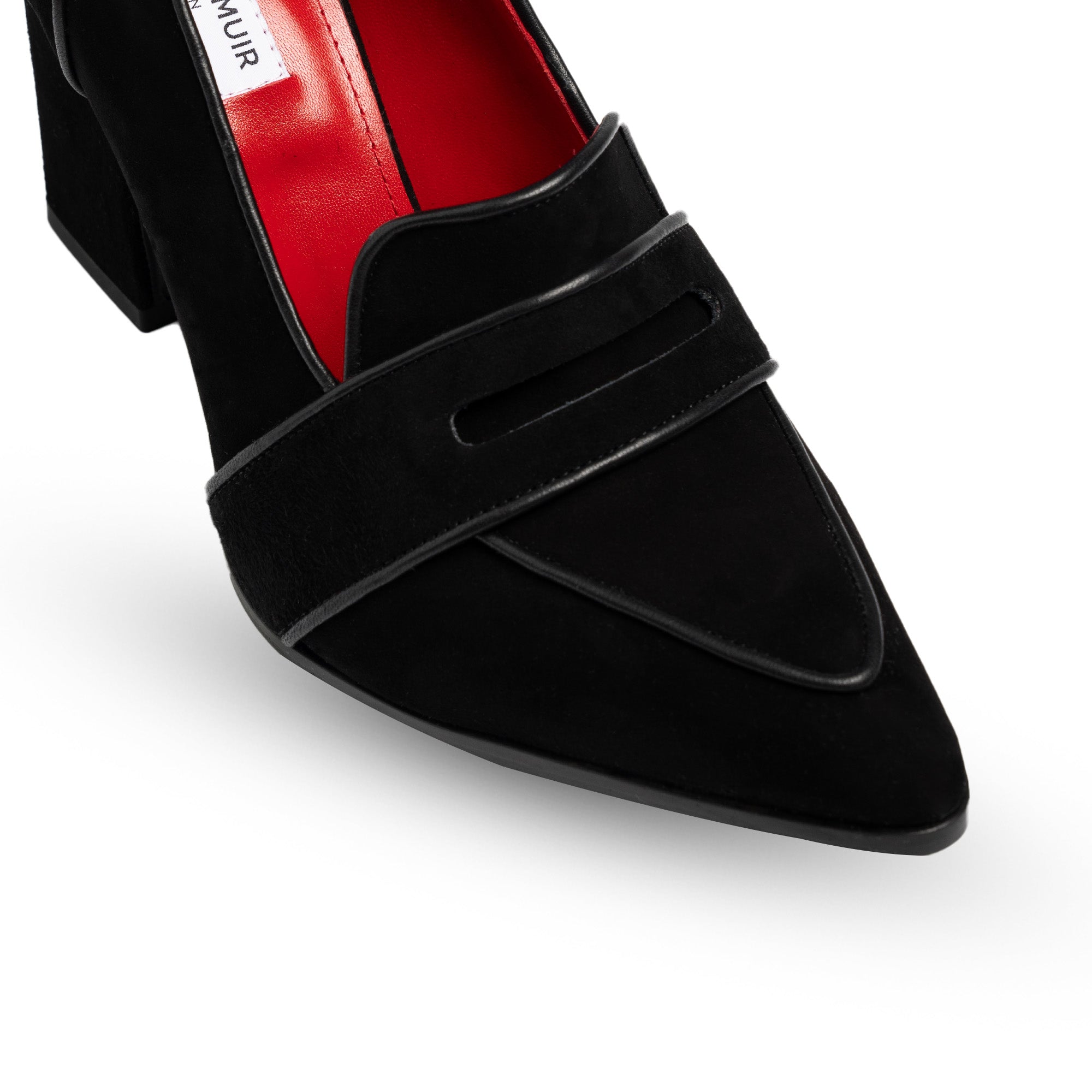 Annabel Black Suede Loafers