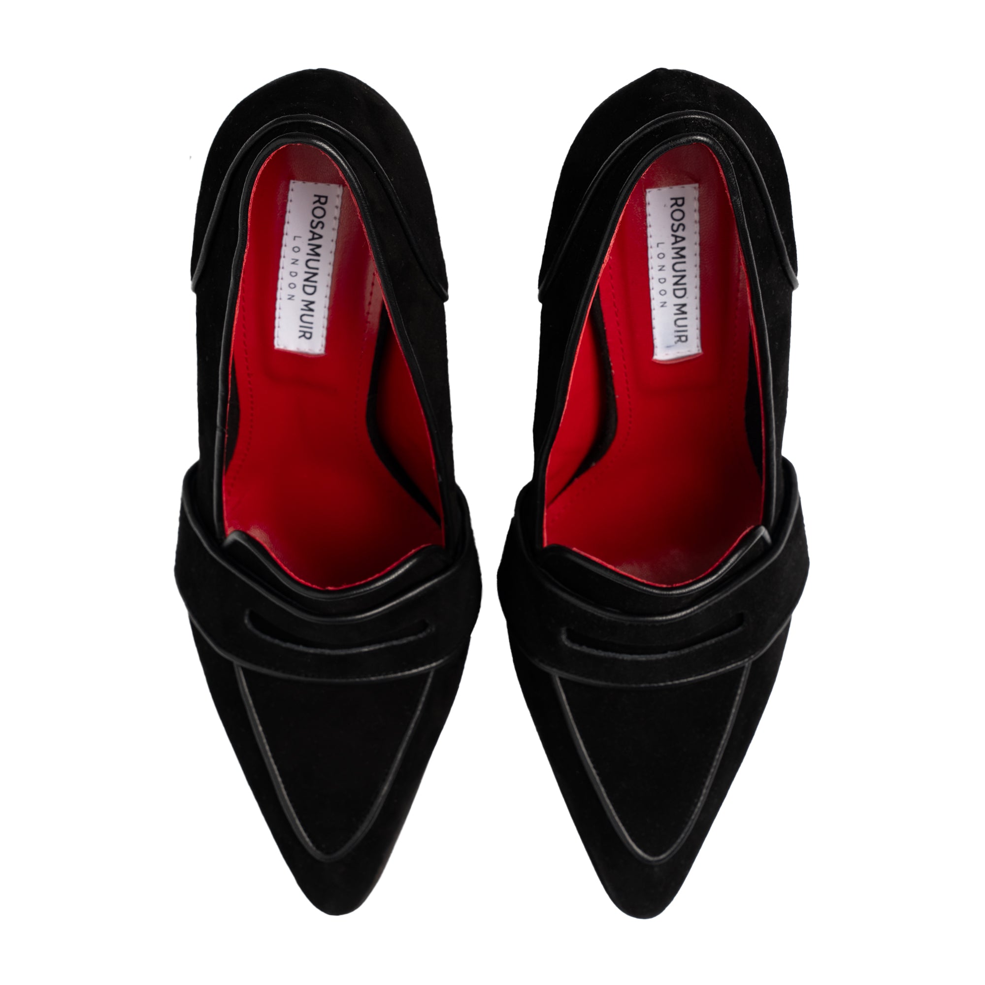 Annabel Black Suede Loafers