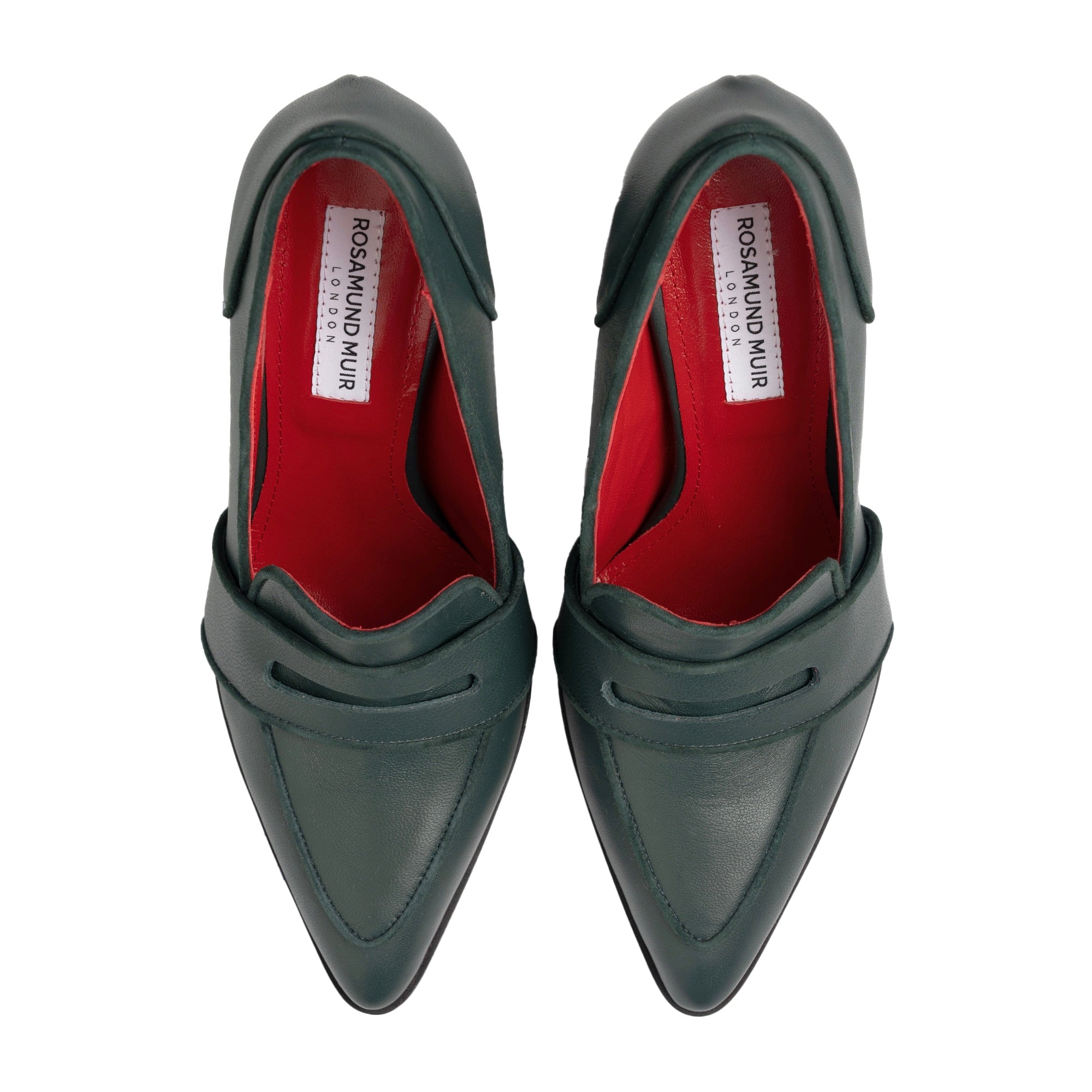 Annabel Dark Green Loafers