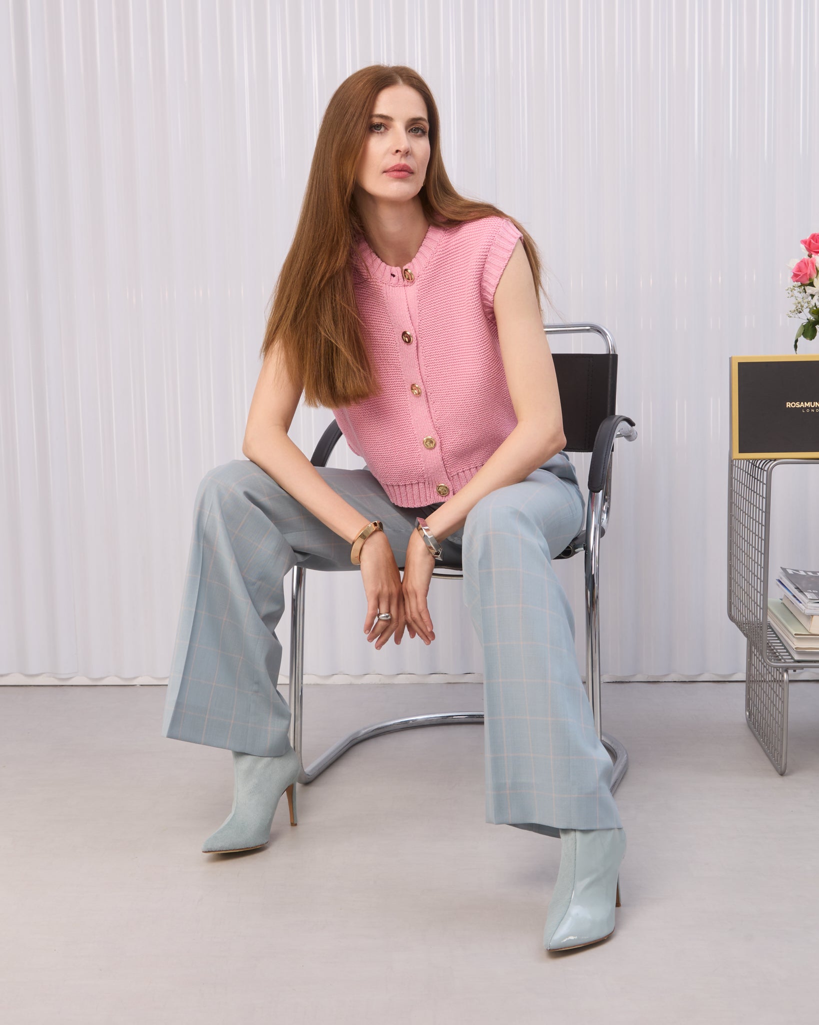 Paulina Powder Blue Boots