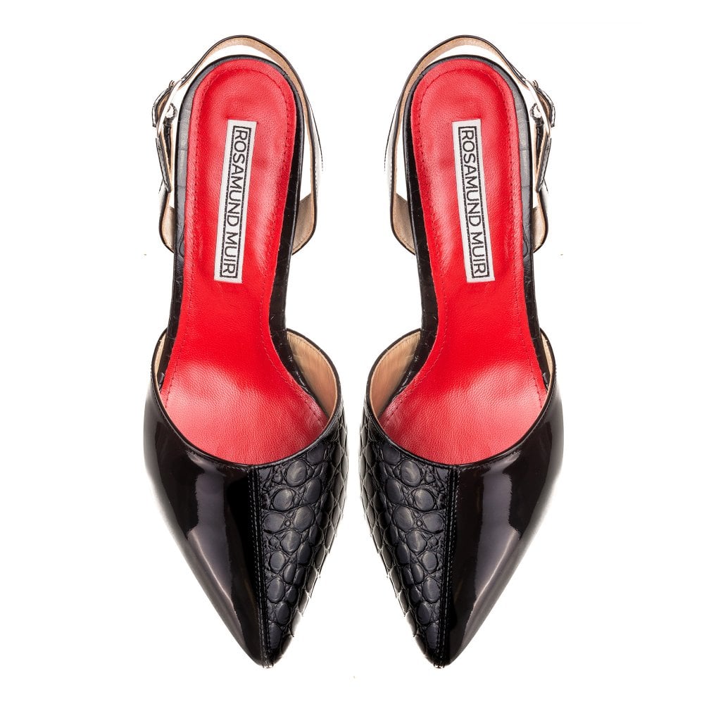 Augusta Black slingback pumps