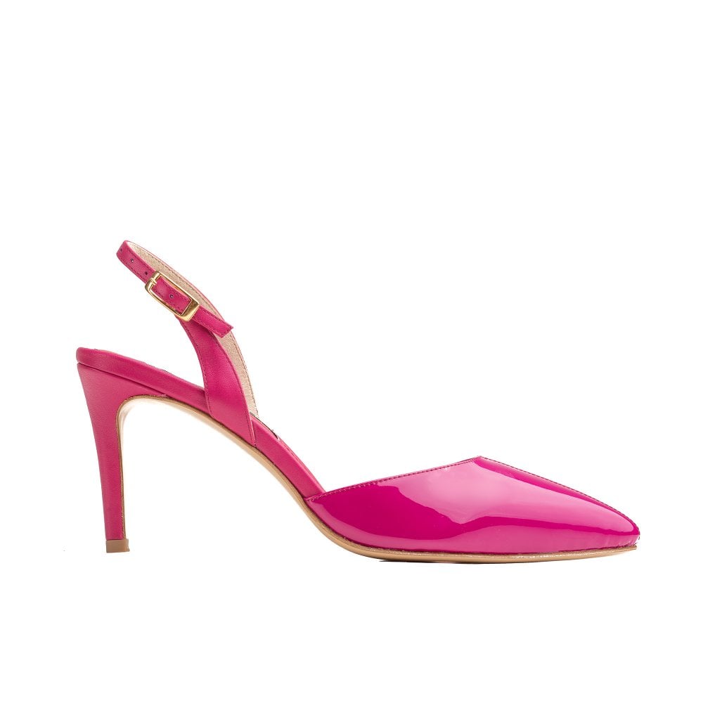 Augusta Fuchsia Pink slingback pumps