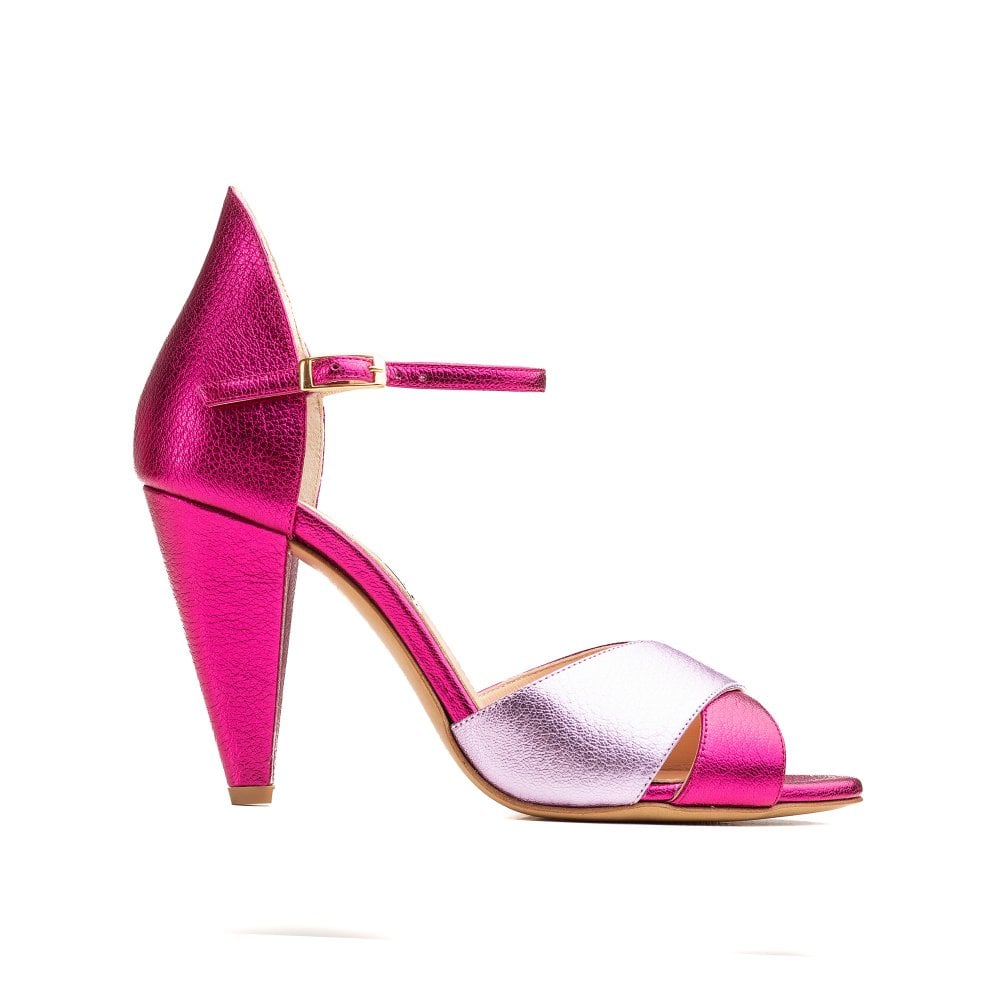 Aurora Metallic pinks sandals