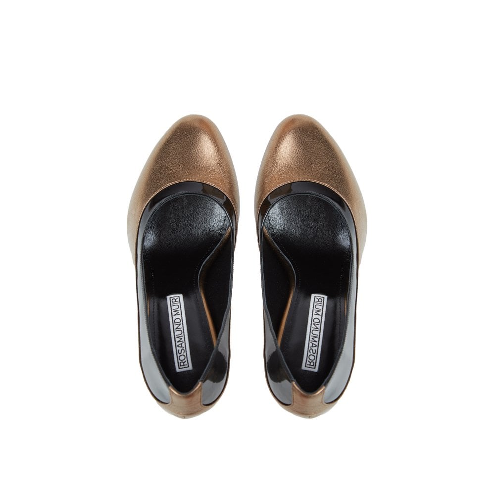 Jemima Black and Dark Gold Courts