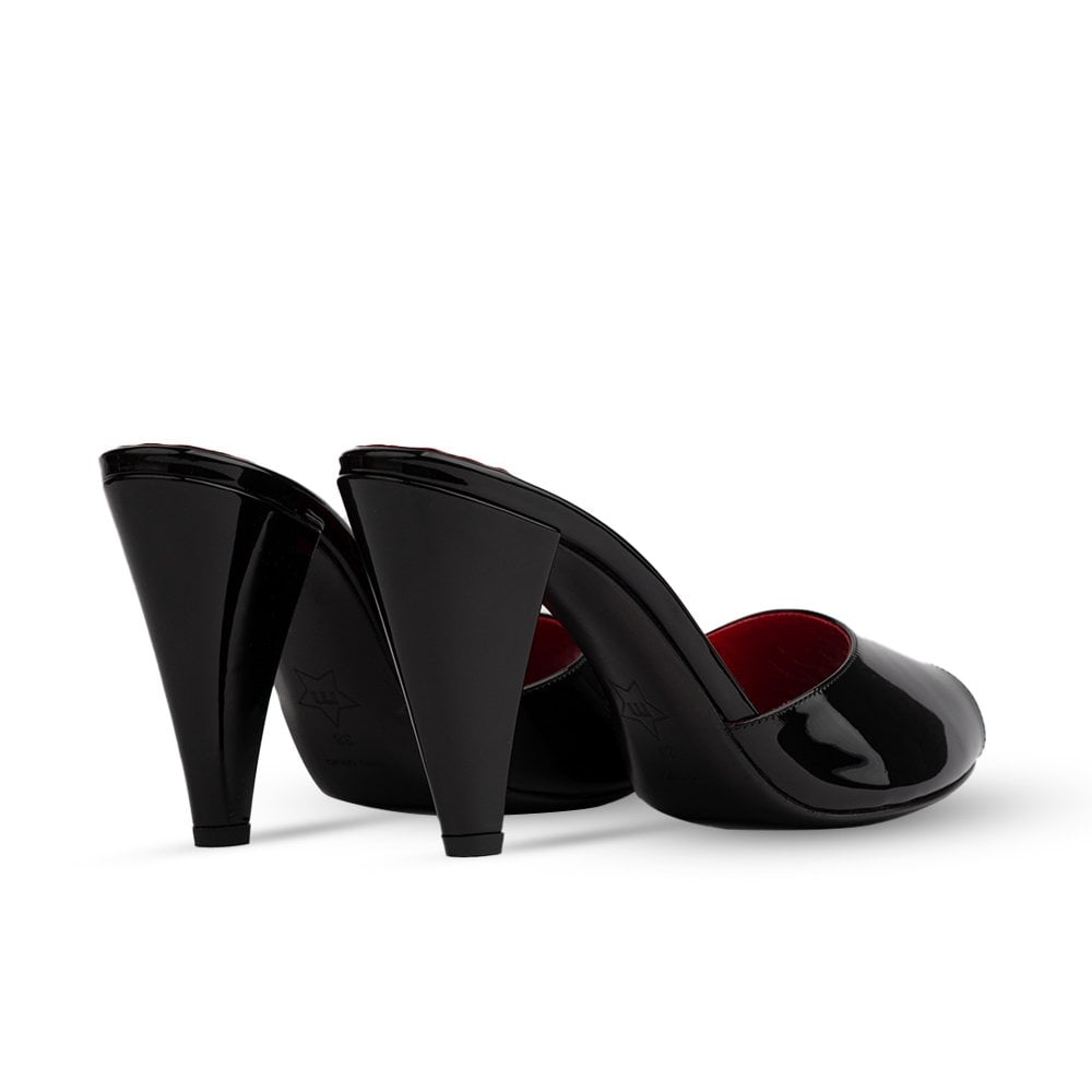 Montavia Black Patent Mules