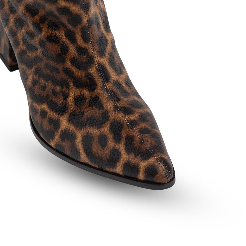 Roma Leopard Print Over Knee Boots