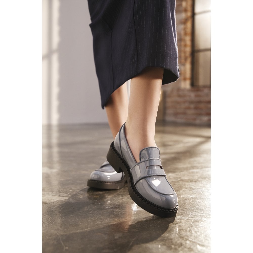 Stratford Grey Patent Loafers