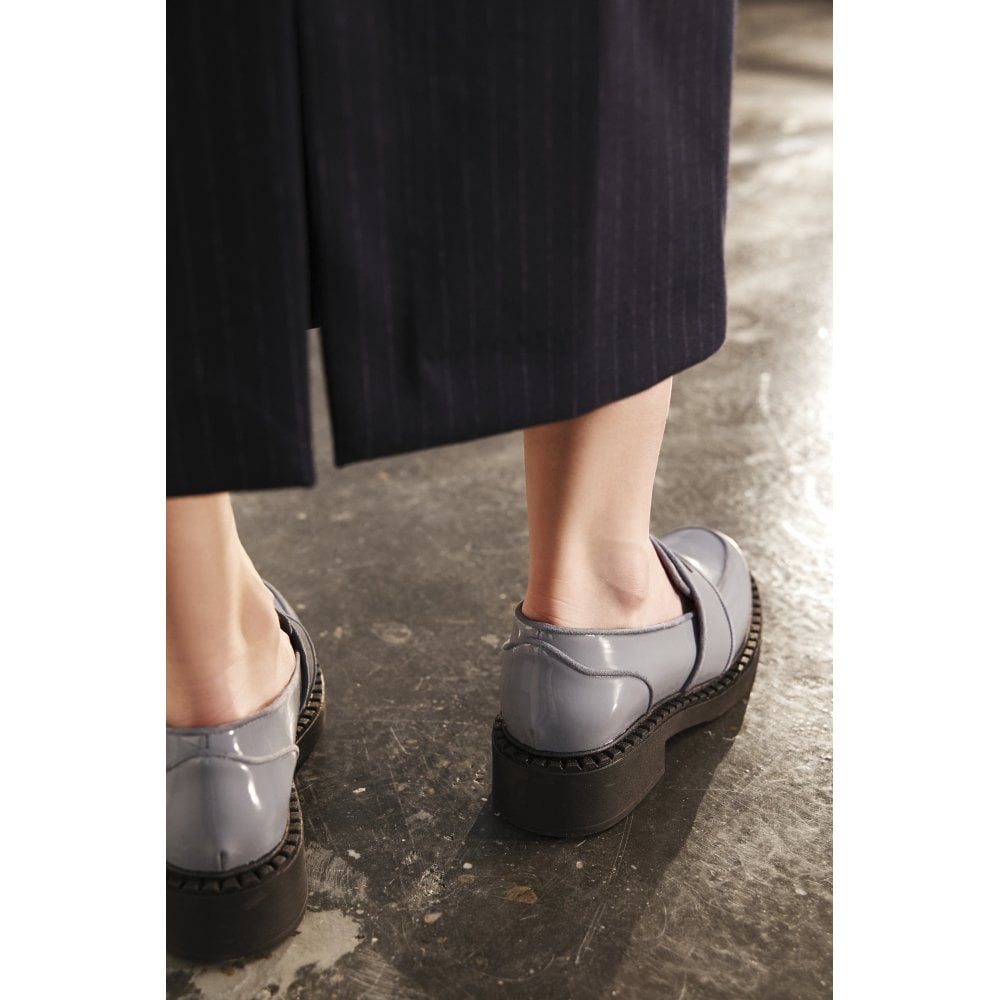 Stratford Grey Patent Loafers