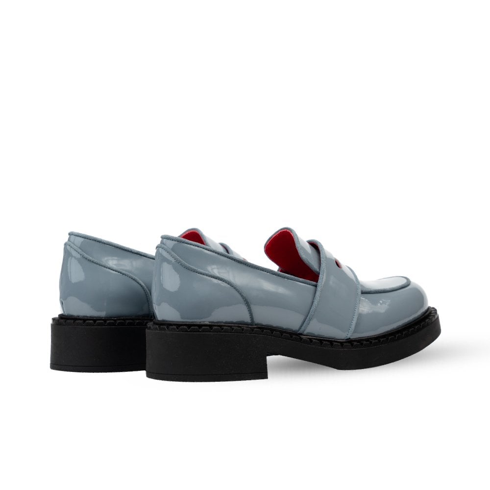 Stratford Grey Patent Loafers
