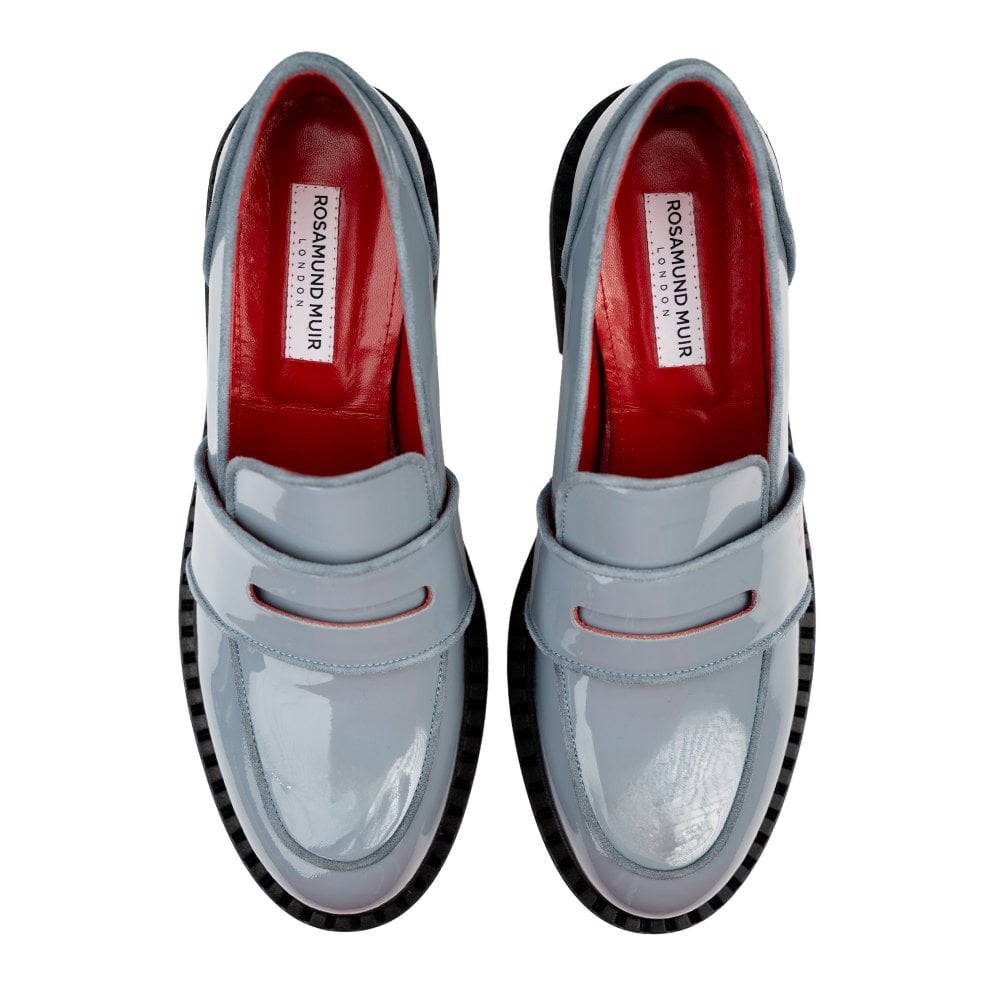 Stratford Grey Patent Loafers
