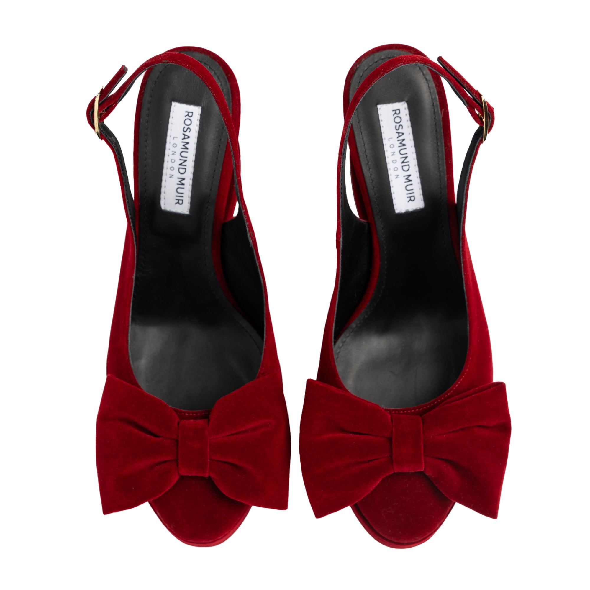 Toscana Red Velvet Wedges