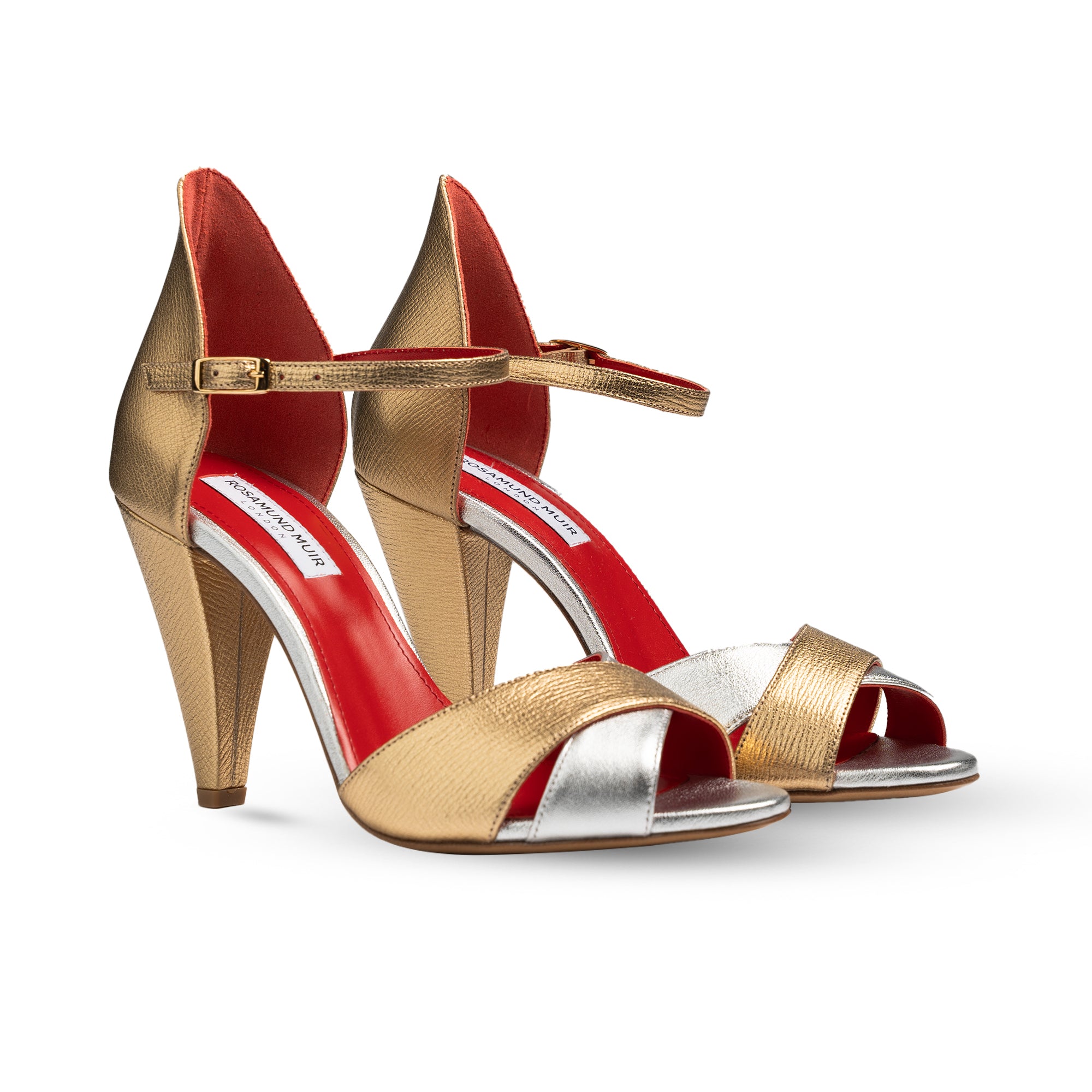 Aurora Gold & Silver Heels