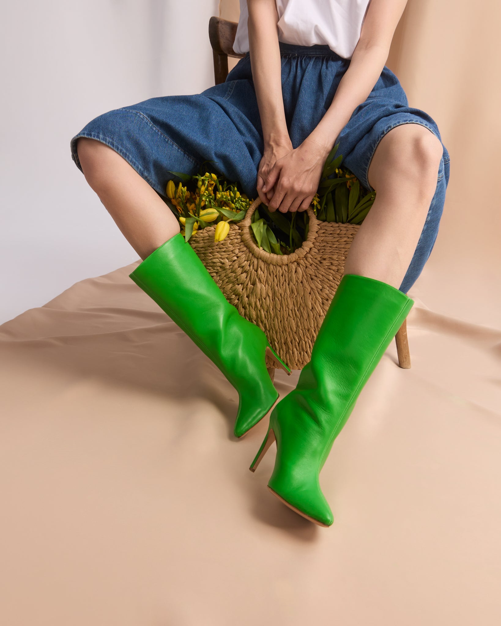 Freda Green Boots