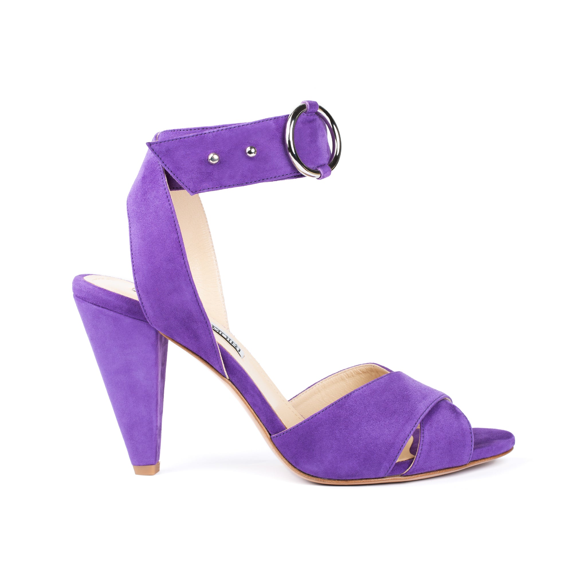 Montana Violet Purple Suede Heels