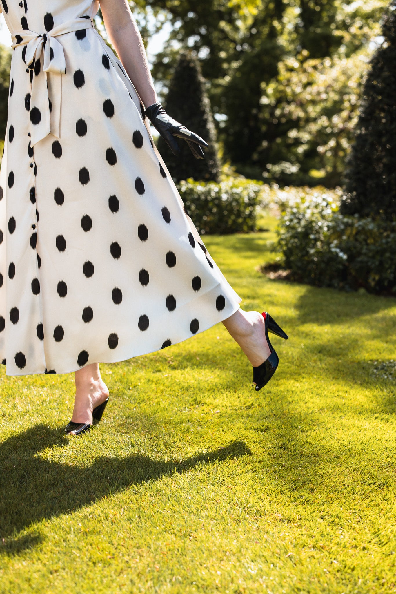 Montavia Black Patent Mules