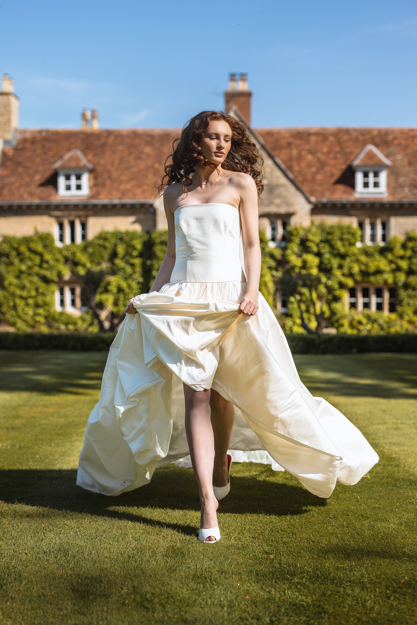 Montavia White Patent Mules