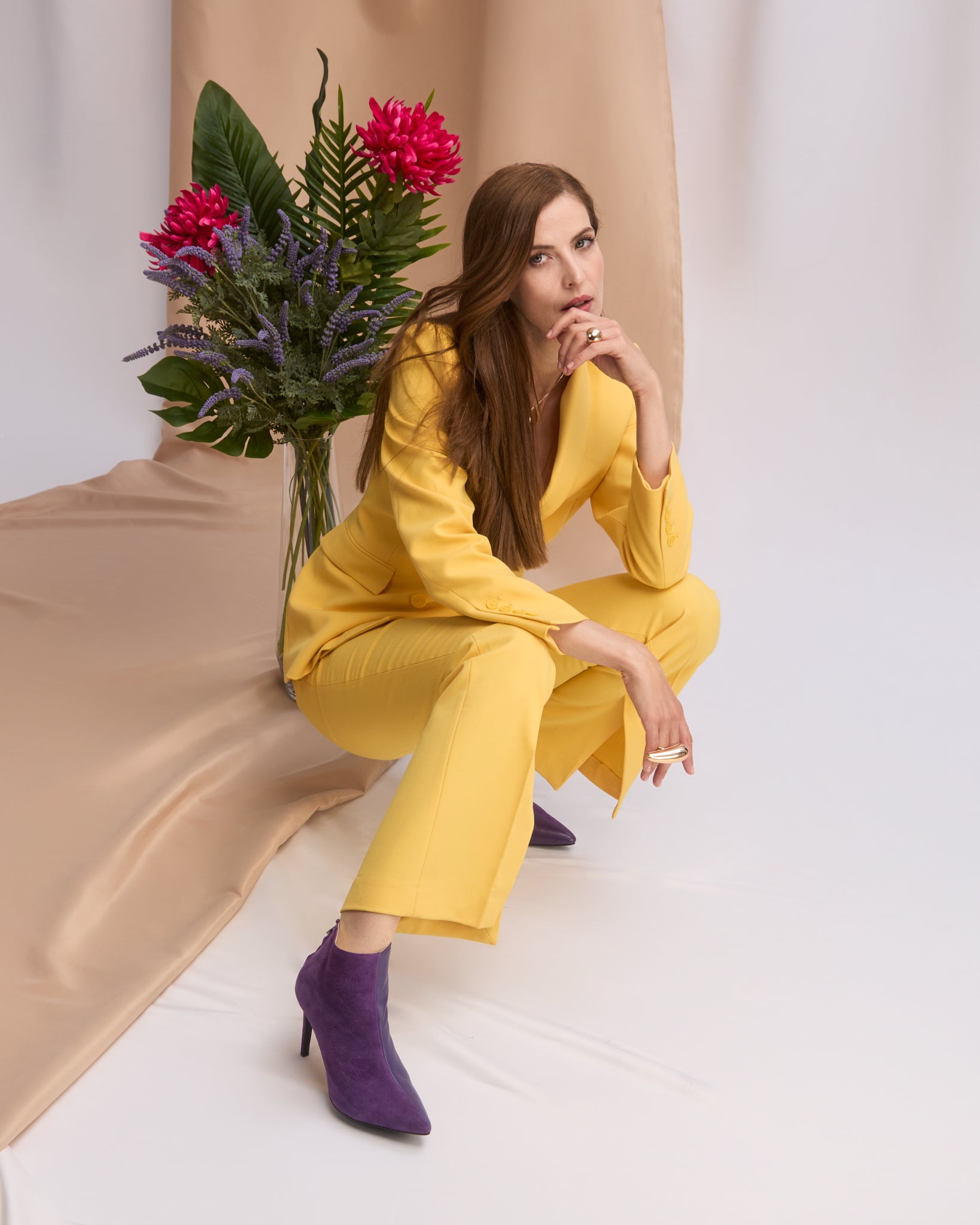 Paulina Grape Purple Boots