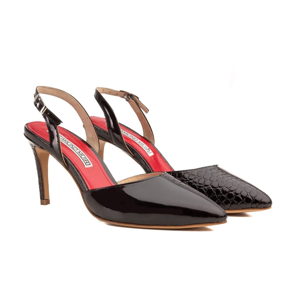 Augusta Black slingback pumps