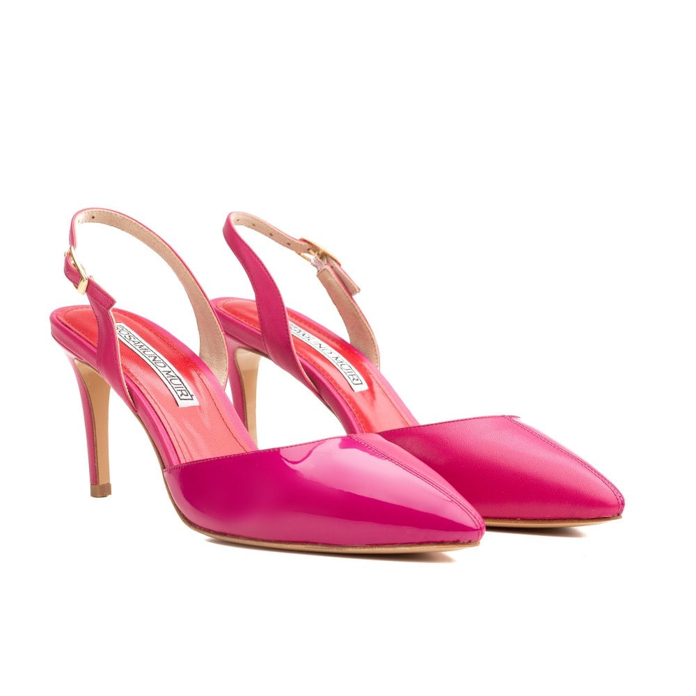 Augusta Fuchsia Pink slingback pumps