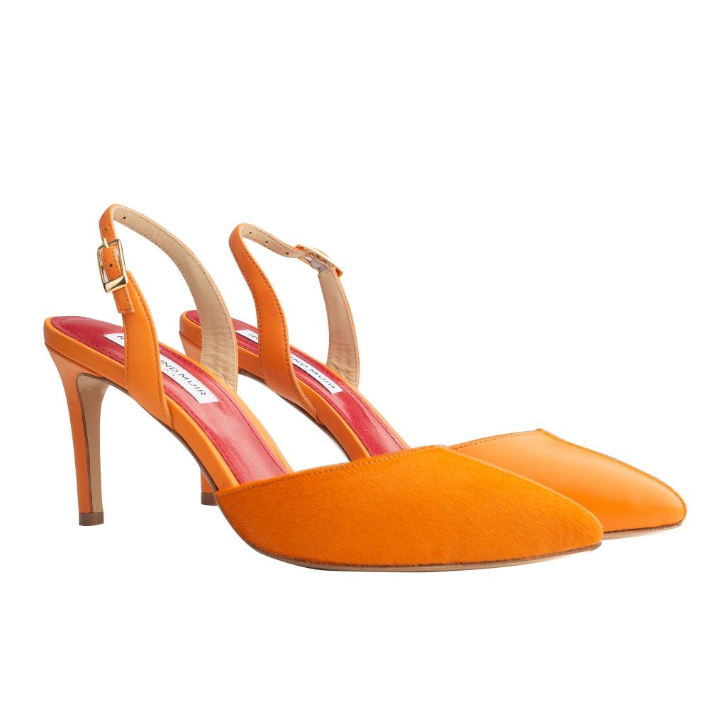 Augusta Orange slingback pumps 