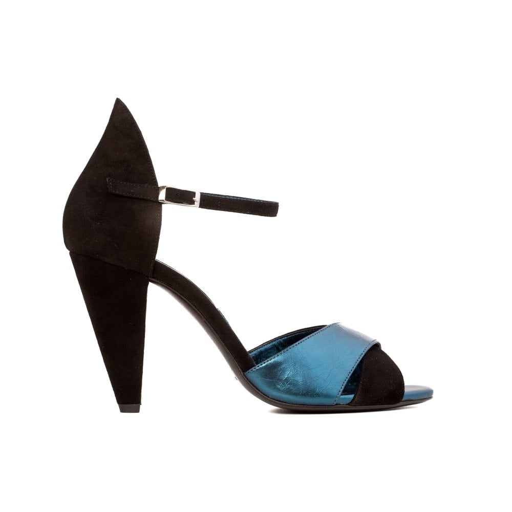 Aurora Black and Midnight blue sandals