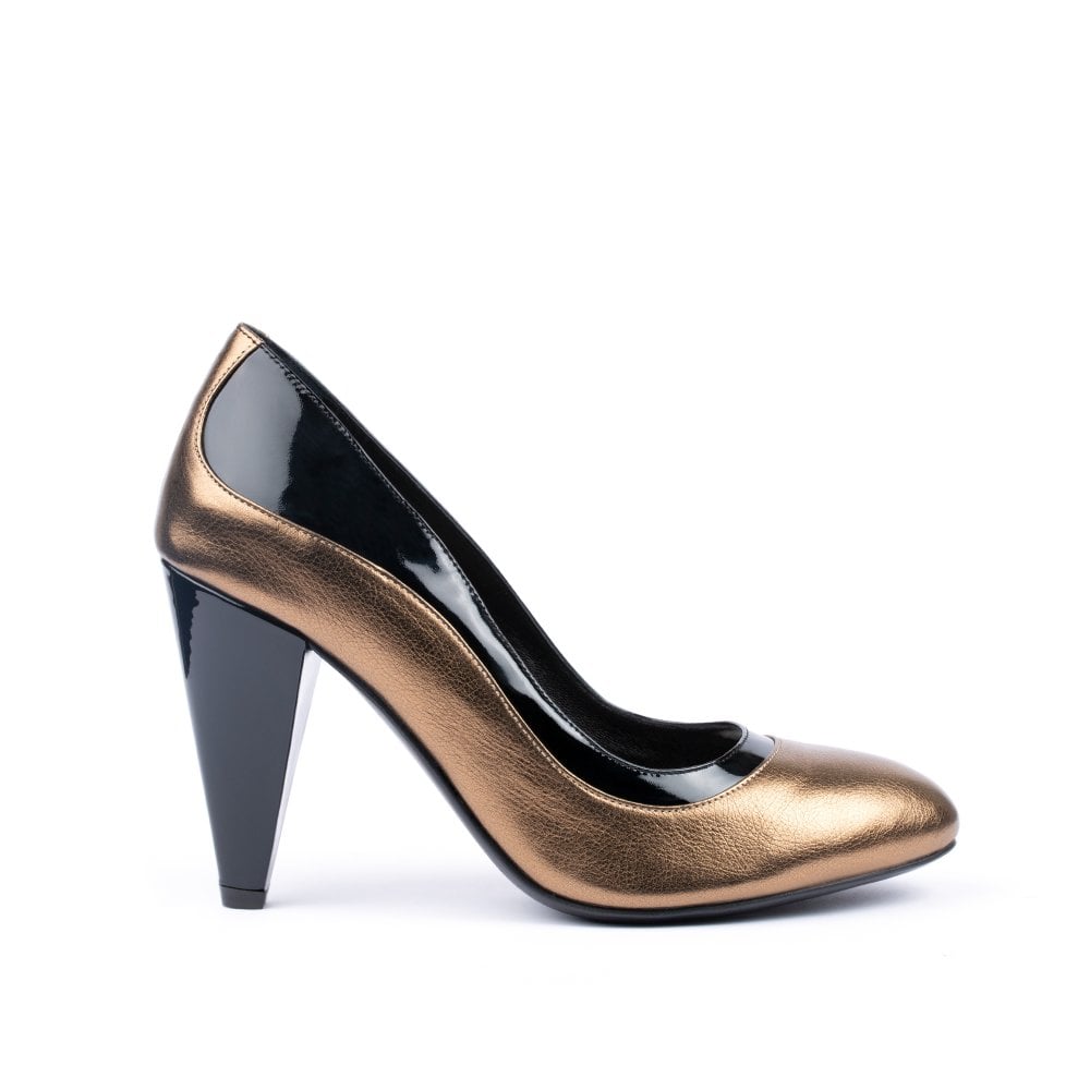 Jemima Black and Dark Gold Courts